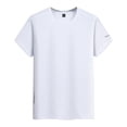 thumbnail image 4 of Leey-World Tshirt for Men Men's T-Shirts Short Sleeve Knit Shirts Casual Crewneck Ribbed Dress Tee Shirt(White,7XL), 4 of 9