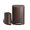 Brown, variant on 13.2+2.6 Gal Stainless Steel Step Trash Can Combo, Removable Inner Bucket & Soft-Close Lid, Rectangle Garbage Bin for Kitchen Bathroom Office, White