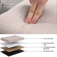 thumbnail image 6 of Faitaliicy 31.49Inch Bedroom Bench,Vintage French Tufted End of Bed Bench, Upholstered Fabric Ottoman Bench with Carved Dark Brown Legs for Living Room Kitchen Hallway,Easy Assemble, 6 of 8