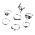 thumbnail image 4 of FOLOYORI 7Pcs Vintage Snake Rings Fashionable Finger Rings for Birthday Daily Use, 4 of 8