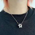 thumbnail image 4 of Gargantilla con dijes, joyería de moda para el cuello, colgante de estrella, collar para clavícula, regalo para damas --- Código de modelo 23782, 4 of 5