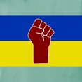 thumbnail image 3 of CafePress - Ukrainian Flag With Fist T Shirt - Womens Comfort Colors® Shirt, 3 of 4
