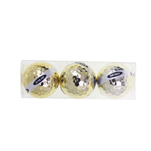 Naiovety Pelotas de golf Fancy Portable Match Opening Sports Practice Ball in Box Packages como regalos perfectos para eventos deportivos Ceremonias Golf 3 piezas en una caja Naiovety OD003017-02B