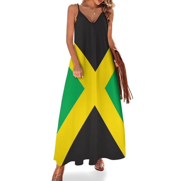 Jamaica Flag Sleeveless Dress Loose Women's Dress Dresses Luxury Evening Dresses