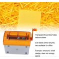 thumbnail image 5 of Manual Paper Shredder, Portable Manual Compact Structure Simple Operation Crank Shredder for Home Office(Orange), 5 of 5