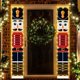 thumbnail image 1 of Pancartas navideñas con luces de cadena, decoración navideña de Cascanueces, pancartas de Cascanueces a escala real, 1 of 5