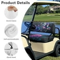 thumbnail image 6 of Binienty Floral Butterfly Golf Cart Seat Cover Set Non-slip Cozy Soft Golf Cart Seat Towel Blanket 2 Pieces Golfcart Accessories for Club Car, 6 of 8