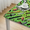 thumbnail image 4 of BANET Green Tablecloths for Kids Picnic Table Cover Video Game Themed Party Supplies Rectangle Table Decor White, 4 of 7