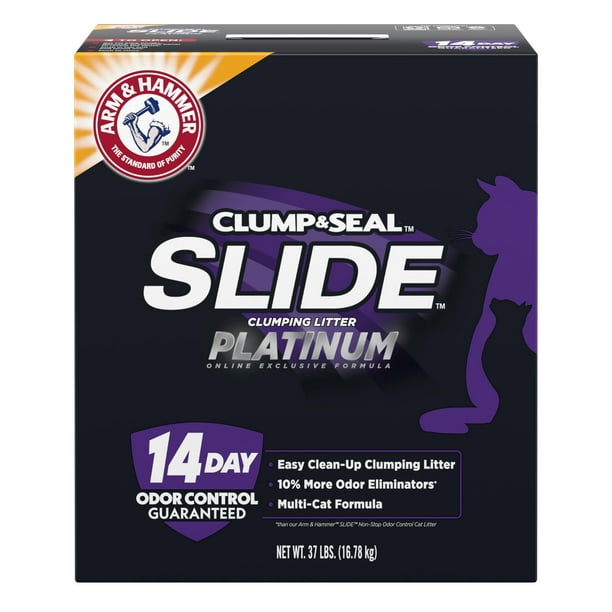Arena para gatos Arm & Hammer Platinum SLIDE Easy Clean, 16,78 kg