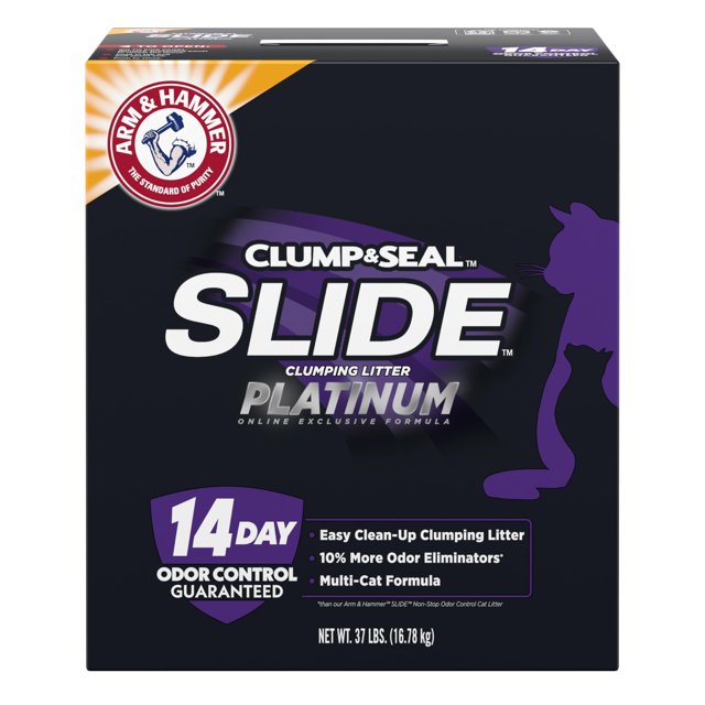 Arena para gatos Arm & Hammer Platinum SLIDE Easy Clean, 16,78 kg