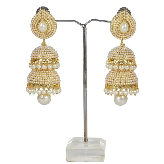 Crunchy Fashion Traditional Indian Jewelry Jhumki Jhumka Earrings for Women