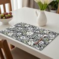 thumbnail image 6 of Placemat, Pioneer Flower Floral Print Pattern Place Mats Table Mat Set Of 2, PVC Washable Placemats for Party Kitchen Dining Decoration, 18x12 Inch, Fade Resistant, 6 of 6