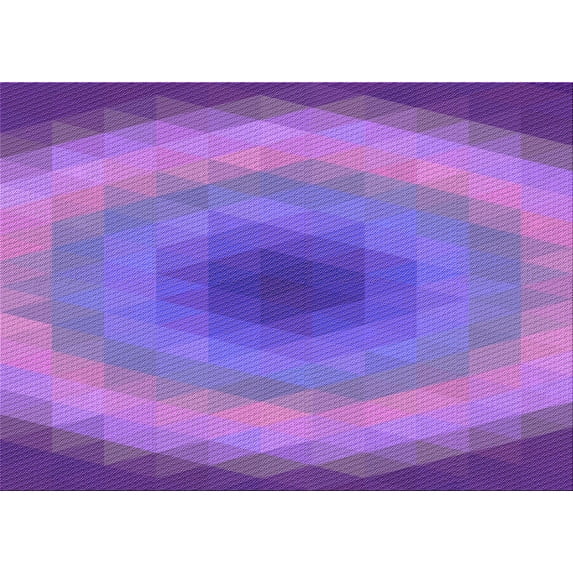 Ahgly Company Machine Washable Indoor Rectangle Transitional Purple Area Rugs, 2' x 4'