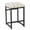 Black and White, variant on Home Decor | Modern 24-Inch Counter Stool | Backless Metal Frame Bar Stools Counter Height | Decorative Home Furniture, Natural