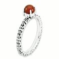 thumbnail image 3 of Bague en Argent Sterling Stackable Expressions Agate Rouge Antique Taille 7, 3 of 3