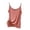 Brick Red, variant on Women Solid Color V Neck Thin Strap Camisole Sleeveless Fitted Vest Tank Top For Women For Innerwear Layering Black，L