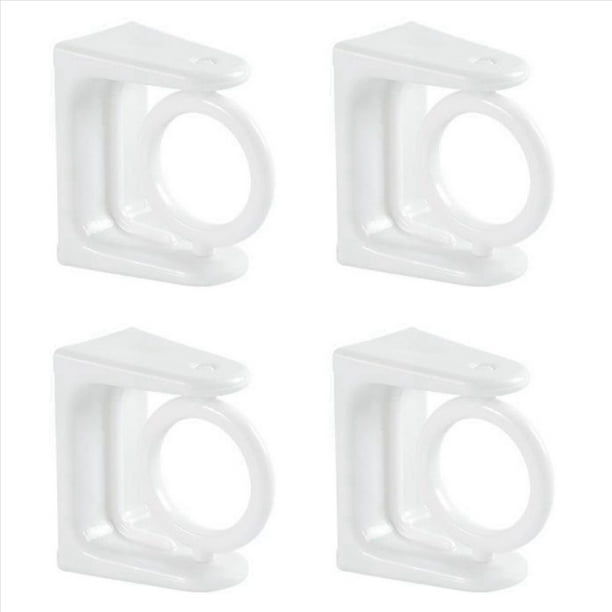 4X Fijador de Poste Retráctil Giratorio de 360° para Adhesivos Fuertes Sin Perforación, Soporte para Barra de Cortina de Ducha, Toallero