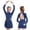 Navy Blue, variant on iiniim Kids Girls Shiny Rhinestones Long Sleeve Mesh Splice Figure Ice Skating Leotard Dress A Purple 14