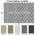 thumbnail image 6 of CozyDesg Shag Area Rugs,4'x6' Soft Fluffy Shaggy Carpet for Living Room,Large Rug for Bedroom Dining Room Home Decor Room Decor,Light Gray & White, 6 of 8
