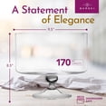 thumbnail image 6 of Barski – European Glass Trifle Bowl on Pedestal – Large 170 oz 9.5” Round Serving Dish for Layered Desserts, Fruit, or Salad, 6 of 8