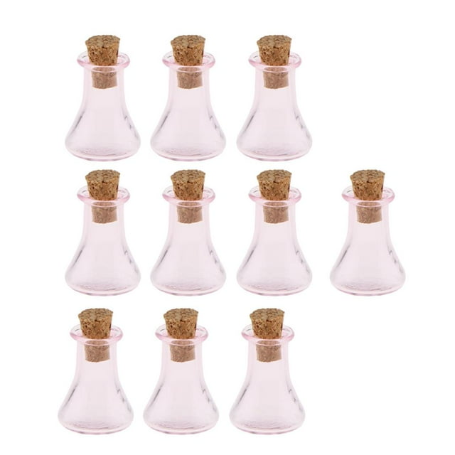 Botella de deseos Hugo 7 colores DIY Triángulo Rosado Colgante