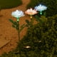thumbnail image 3 of Luces LED solares para exteriores, flores de rosas con energía solar, luz IP65, resistente al agua, 200mah JShteea El nuevo, 3 of 9