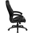 thumbnail image 2 of Flash Furniture Swivel Ergonomic Office Chair, High Back Black Leathersoft Executive, 2 of 6