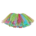 thumbnail image 4 of Womens Dresses Clearance Women Gauze High Waist Rainbow Fold Short Skirt Layered Tutu Dancing Skirt, 4 of 6