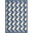 thumbnail image 2 of Safavieh Courtyard Kaius Chevron Indoor/Outdoor Area Rug, Navy/Beige, 5'3" x 7'7", 2 of 8