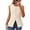 Apricot, variant on Summer Sleeveless Blazer Vest For Women Dressy Button Down Round Neck Business Casual Outfits Work Suit Vests Tops