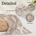 thumbnail image 2 of Brown Coastal Pillow Covers, Linen Long Throw Pillow Case, Summer Beach Nautical Starfish Coral Vintage Holiday Pillow Protector Decorative Cushion Cover for Living Room/Bedroom 20" x 26", 2 of 8