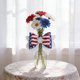 thumbnail image 5 of CaiYueKe Patriotic Glitter Bows, Red White Blue American Flag Bow Decorations, 4th of July Independence Day Party Table Decor, DIY Craft Bows, Holiday Decoration Bows, Patriotic Centerpiece Bows, 5 of 7