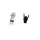 thumbnail image 5 of Estatua De Astronauta Con Gesto De Mano, Adorno De Mesa, Figura Decorativa Moderna Y Punk Creativa Para Chimenea, Estante, Escritorio, Regalo De Inauguración De La Casa, Escultura De Dedo Para, 5 of 8