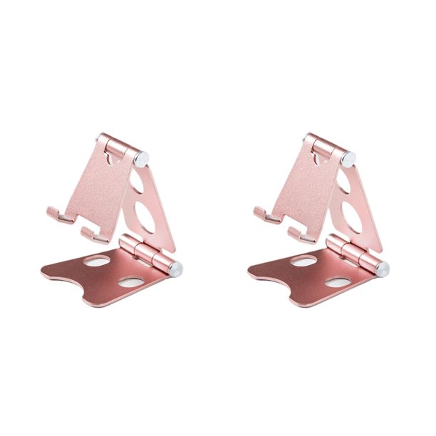 Monstrate Soporte de escritorio para tableta para 9,7 10,2 10,5 11 pulgadas rotación de aluminio soporte para tableta seguro para para oro rosa 2piezas