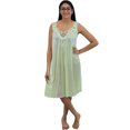 thumbnail image 2 of Venice Womens' Silky Looking Embroidered Nightgown 06 XX-Large Pistachio, 2 of 5
