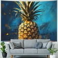 thumbnail image 4 of Leisuo Flickering Pineapple Tapestry Wall Hanging for Living Room Decoration Wall Tapestry Wall Decoration Tapestries for Bedroom Aesthetic Wall Decor Tapestries for Dorm Room background Painting, 4 of 6