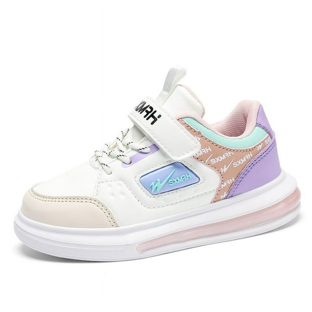 Zapatos para niños, otoño e invierno, zapatos de cuero para niños y niñas, zapatos bajos de cuero transpirable, forro de algodón, zapatos de tabla para niños de moda, zapatillas deportivas