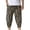Khaki, variant on Eagokdc Cotton Capris Men Casual Summer Plain Outdoor Workout Lightweight Big And Tall 3/4 Short With Pockets Size S-3XL
