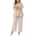 thumbnail image 2 of Agnes Orinda Plus Size Blazers for Women Button 2023 Long Sleeve Office Work Business Suit Blazer Jacket, 2 of 6