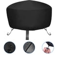 thumbnail image 2 of Rawiri Funda para Brasero Redondo 210D, Resistente al Desgarro, Impermeable, Transpirable, Tela Oxford, Lavable, Color Negro, 2 of 8