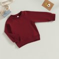 thumbnail image 3 of Fortune Sweatshirt for Toddler Boy Girl Long Sleeve Crewneck Solid Color Pullover Tops Fall Tops 0-4 Years, 3 of 8