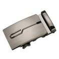 thumbnail image 6 of Men' Automatic Slide Buckles Replacement Ratchet Belt Buckles - 2,, 6 of 7