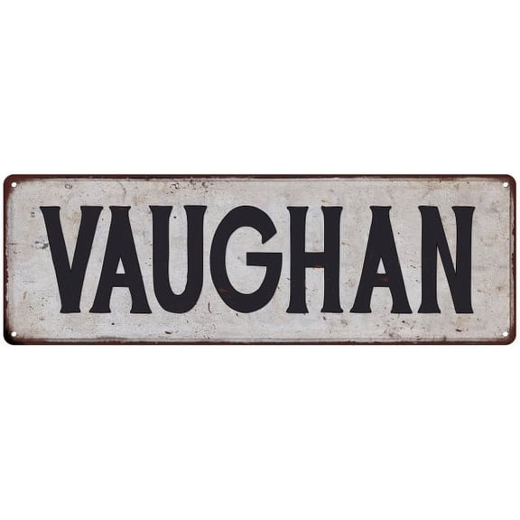 VAUGHAN Vintage Look Rustic Chic Metal Sign 6x18 106180036798
