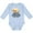AE-Light Blue, variant on Inktastic Happy Hanukkah Dreidel Donut Boys or Girls Long Sleeve Baby Bodysuit