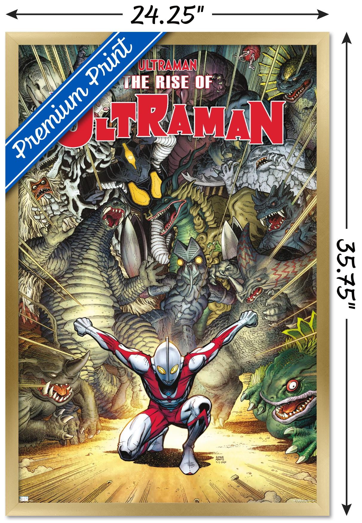 The Rise of Ultraman - Cover #2 Variant by Arthur Adams Wall Poster, 22.375" x 34" Framed