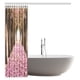 thumbnail image 2 of Cortina de Ducha ABPHQTO El Túnel Romántico de Flores Rosas Japonés Sakura Cerezos Flor Tela Baño Decoración Set con ganchos 150x180 cm, 2 of 2