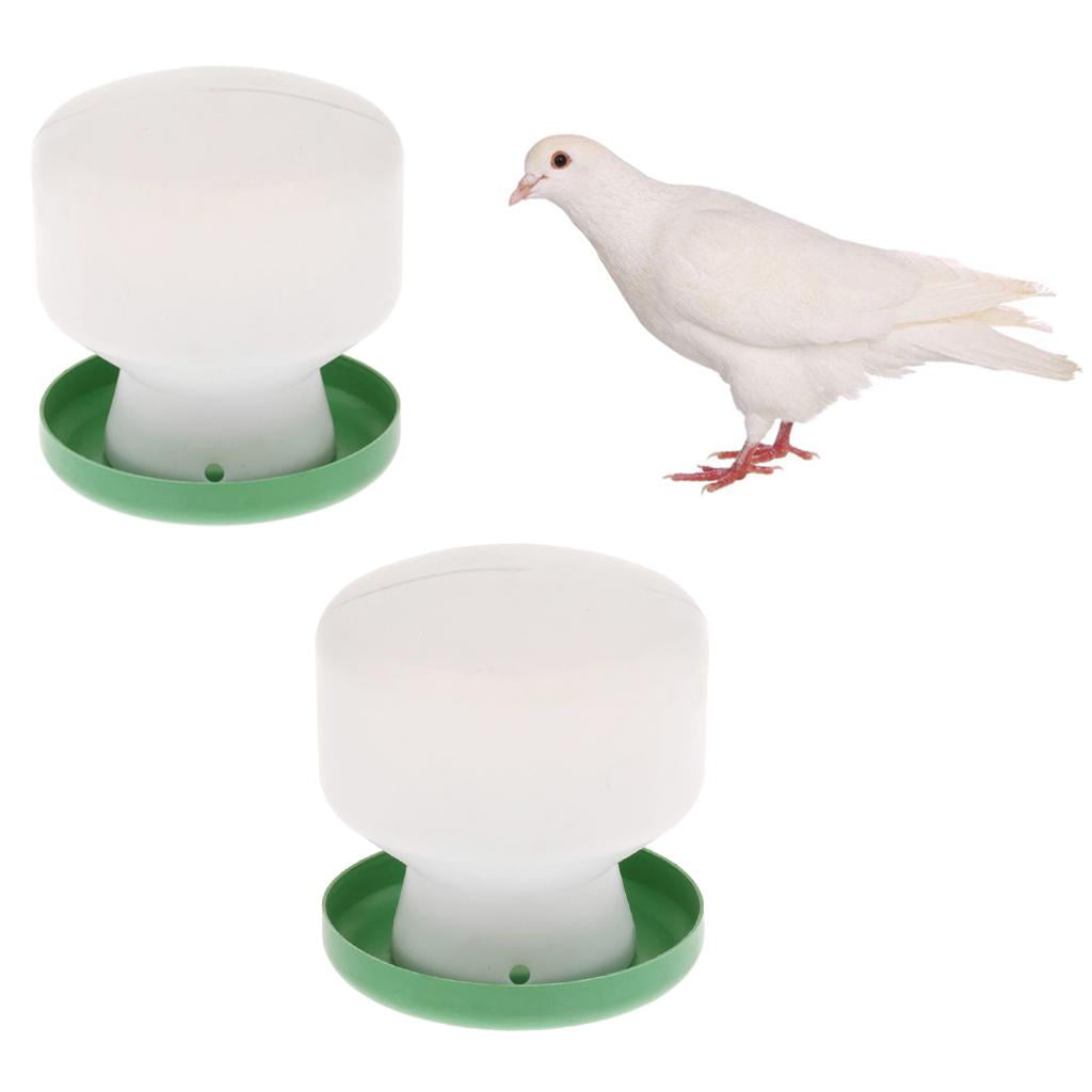2 Pieces Bird Dispenser, Automatic Cage Bird Feeder, Drinking Bottle