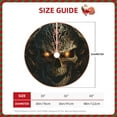 thumbnail image 2 of Haiem Metal Evil Skull Pattern Christmas Tree Skirt Merry Christmas Party Christmas Tree Decoration,New Year Decorations-30", 2 of 6