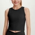 thumbnail image 3 of Cethrio Girls Tank Tops, Stretch Crewneck Summer Sleeveless Athletic Shirts Black Size 7-8 T, 3 of 7