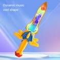 thumbnail image 4 of HEVIRGO Lightsaber Toy Cool Shape Colorful Lights Sound Effect Exquisite Flashing Round Edge Plastic Glow in The Dark Children Light Up LED Toy for Yard, 4 of 10